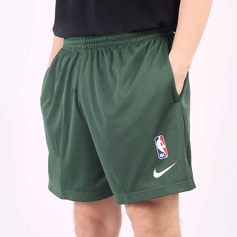 мужские зеленые шорты  Nike Milwaukee Bucks NBA Shorts DN8250-323 - цена, описание, фото 1