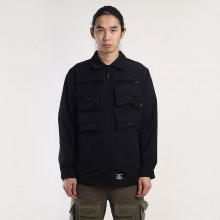 мужская куртка Alpha Industries Nylon Cargo Shirt Jacket  (MJN53000C1-black)