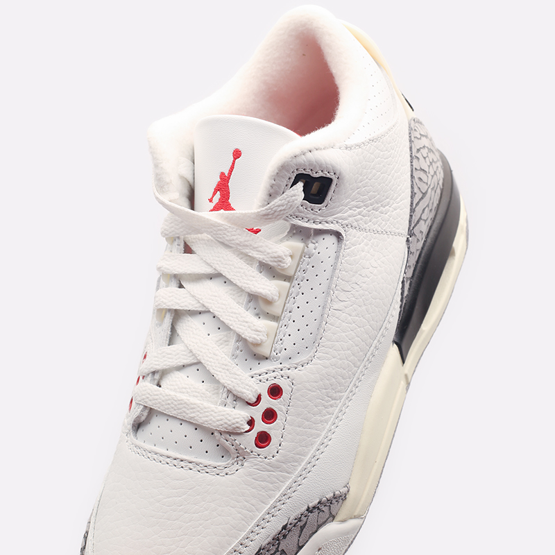 женские белые кроссовки Jordan 3 Retro GS DM0967-100 - цена, описание, фото 7