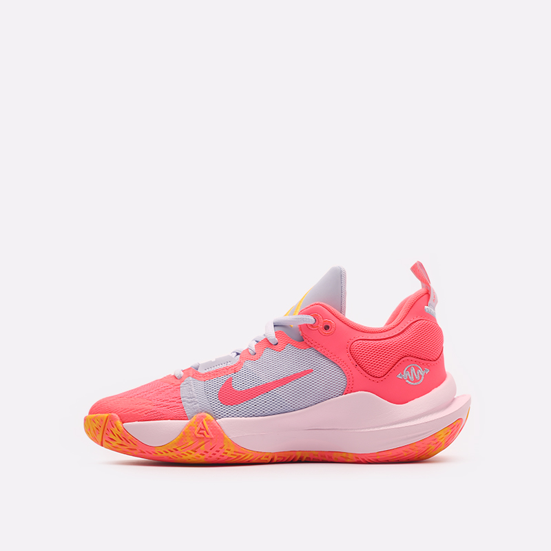 женские разноцветные баскетбольные кроссовки Nike Giannis Immortality 2 (GS) DQ1943-600 - цена, описание, фото 4
