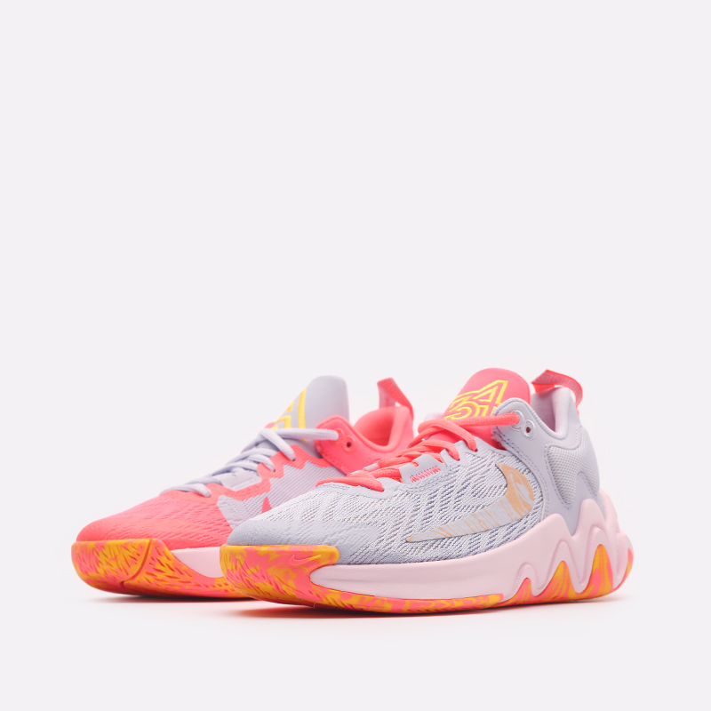 женские разноцветные баскетбольные кроссовки Nike Giannis Immortality 2 (GS) DQ1943-600 - цена, описание, фото 6