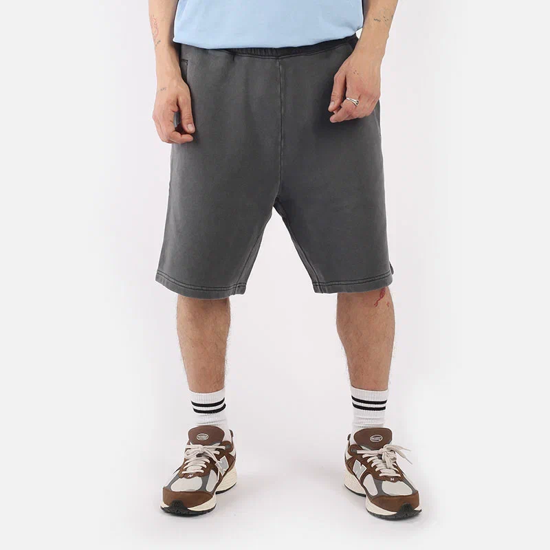 мужские серые шорты Carhartt WIP Nelson Sweat Short I030130-black - цена, описание, фото 1