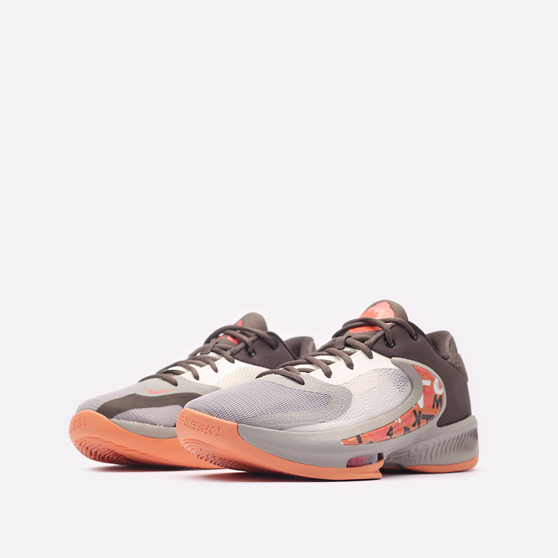 мужские коричневые баскетбольные кроссовки Nike Zoom Freak 4 EP DJ6148-003 - цена, описание, фото 4