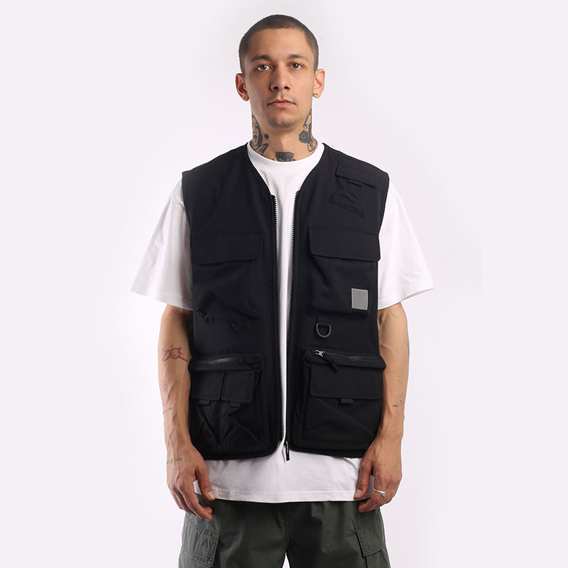 Мужской жилет Carhartt WIP Elmwood Vest (I026023-black) купить по цене  24990 руб в интернет-магазине Streetball