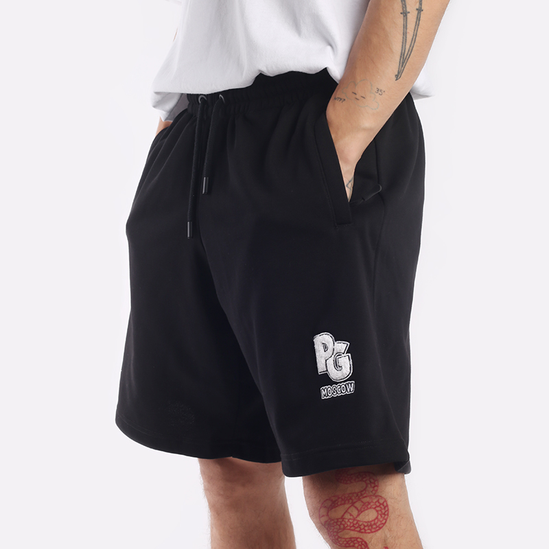 мужские черные шорты PLAYGROUND Shorts PG short-black - цена, описание, фото 1