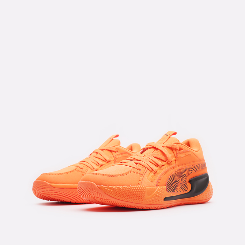мужские оранжевые баскетбольные кроссовки PUMA Court Rider Chaos Laser 37805301 - цена, описание, фото 4