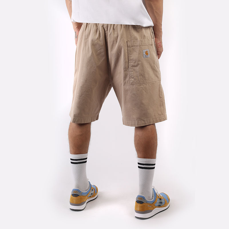 мужские бежевые шорты  Carhartt WIP Lawton Short I026518-wall - цена, описание, фото 4