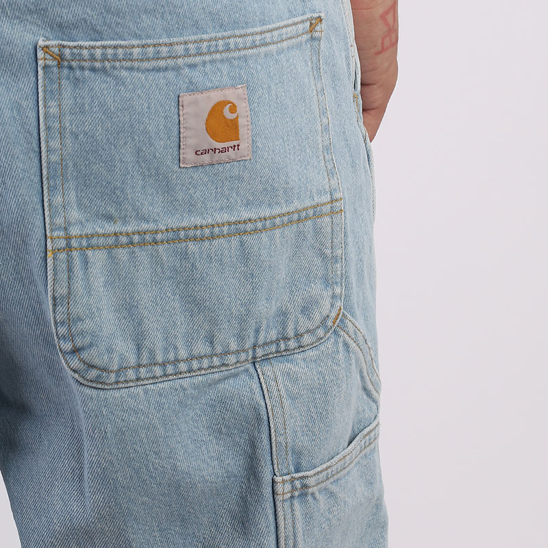 мужские шорты  Carhartt WIP Single Knee Short  (I032026-blue)  - цена, описание, фото 5