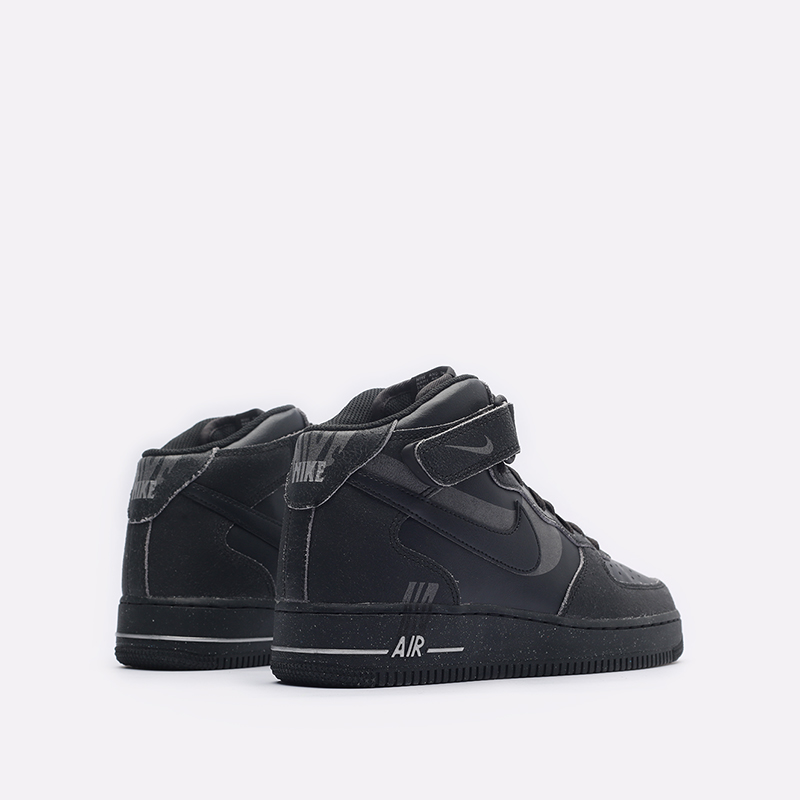 мужские черные кроссовки Nike Air Force 1 Mid &#039;07 LX DQ7666-001 - цена, описание, фото 3