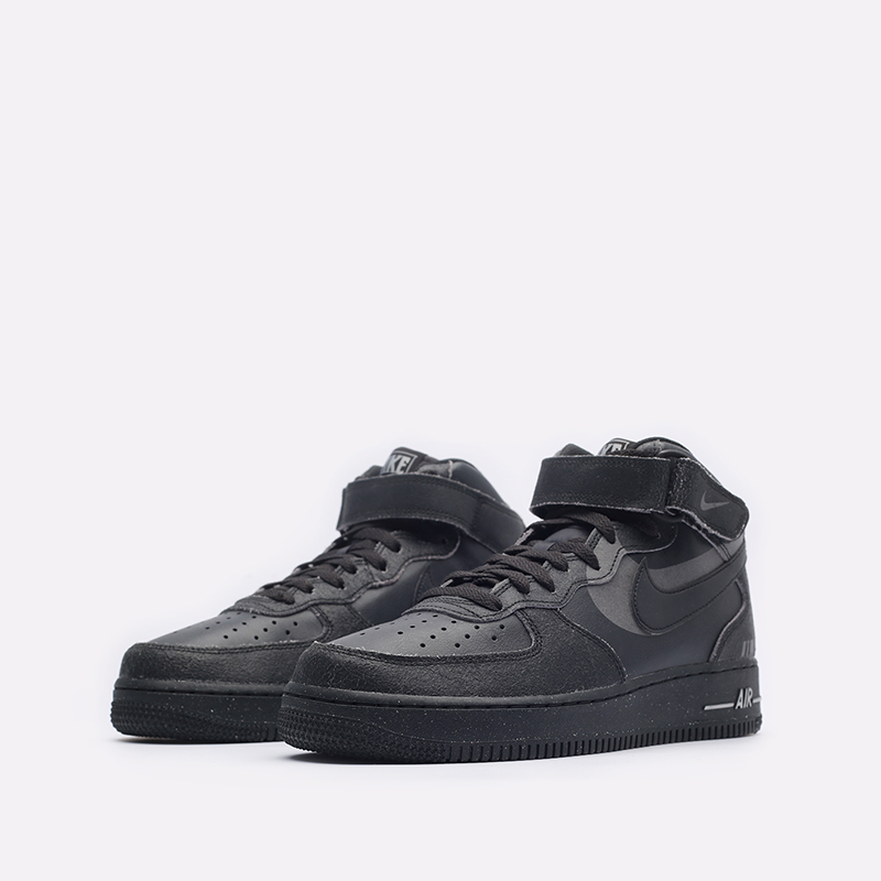 мужские черные кроссовки Nike Air Force 1 Mid &#039;07 LX DQ7666-001 - цена, описание, фото 4