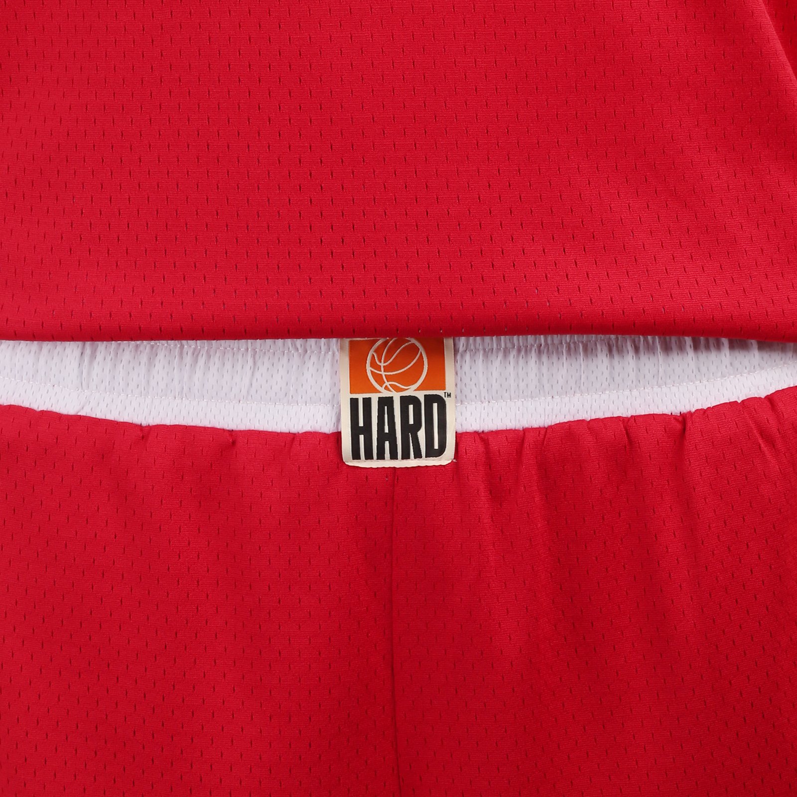 мужские красные шорты Hard Teammate Teammate short-red/wht - цена, описание, фото 5