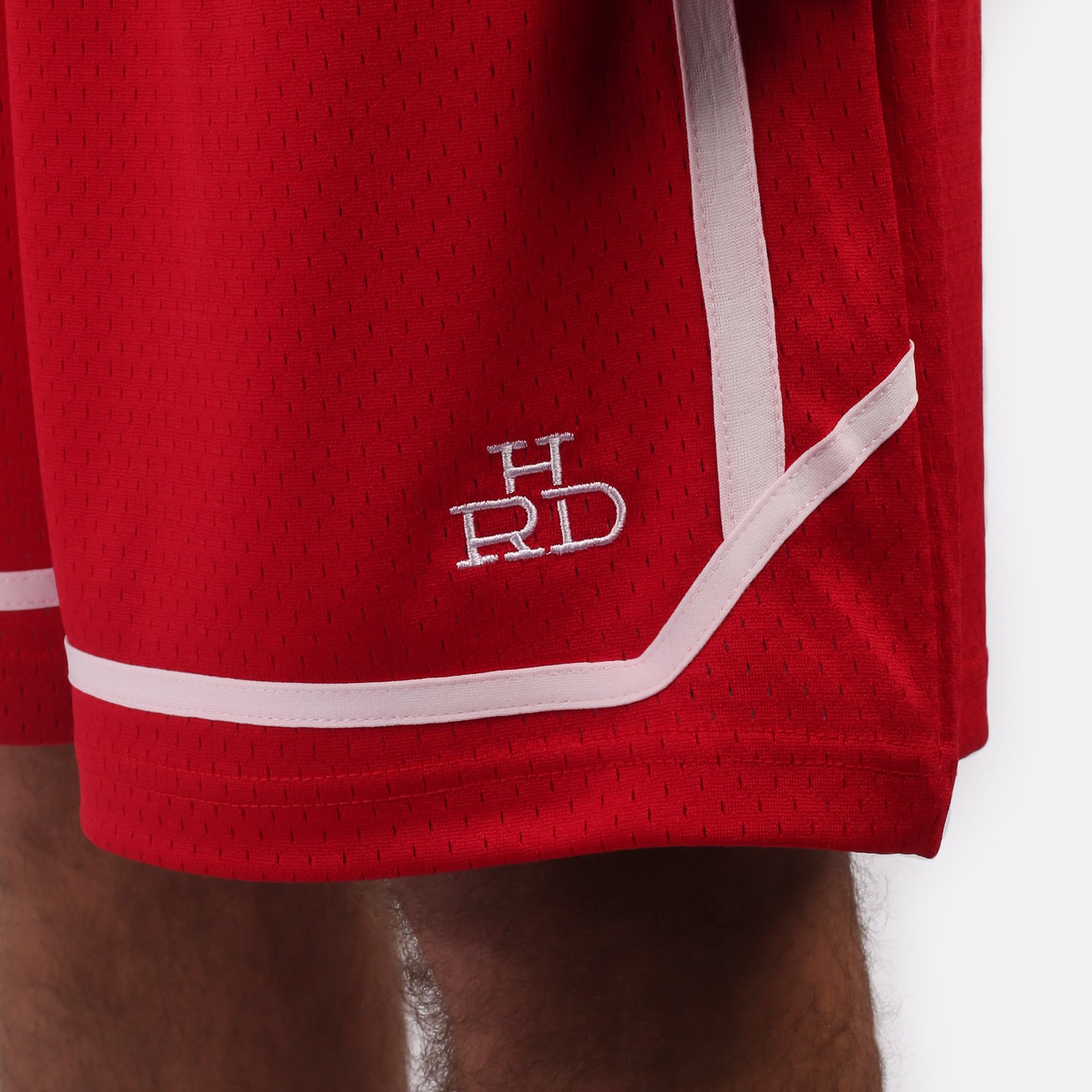 мужские красные шорты Hard Teammate Teammate short-red/wht - цена, описание, фото 3