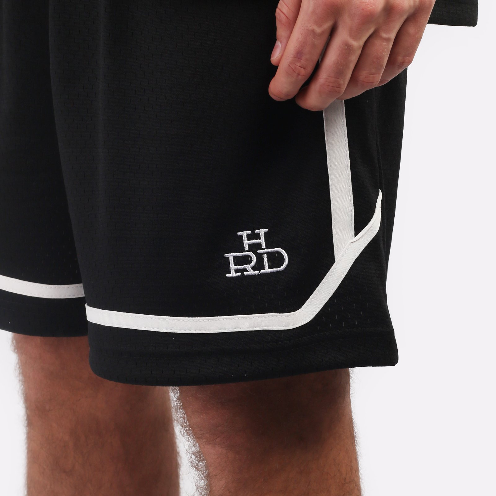 мужские черные шорты Hard Teammate Teammate short-blk/wht - цена, описание, фото 3