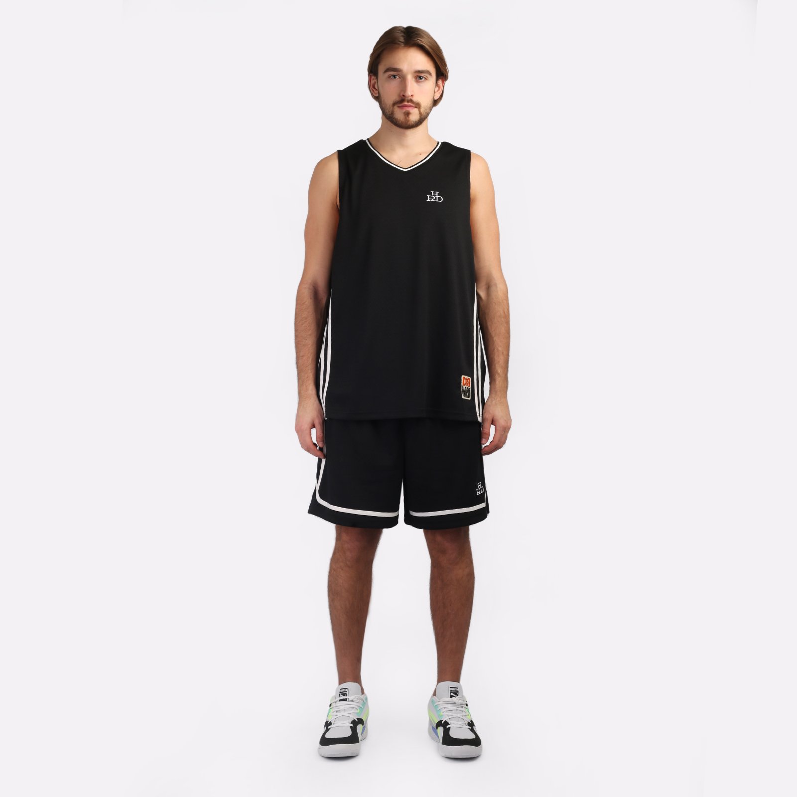 Мужская майка Hard Teammate (Teammate tank-blk/wht)  - цена, описание, фото 6