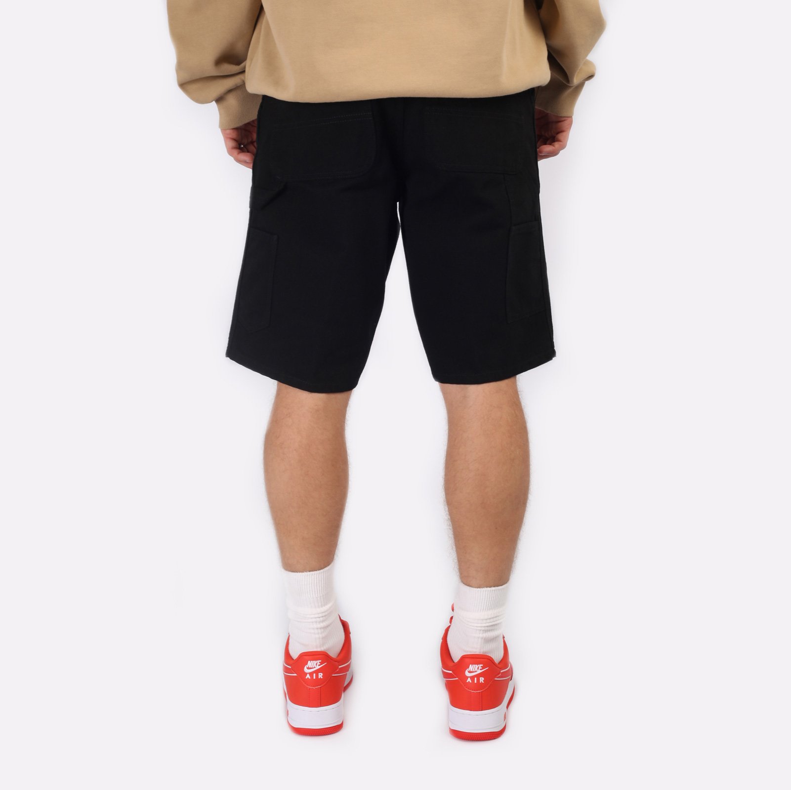 мужские черные шорты Carhartt WIP Single Knee Short I027942-black - цена, описание, фото 2