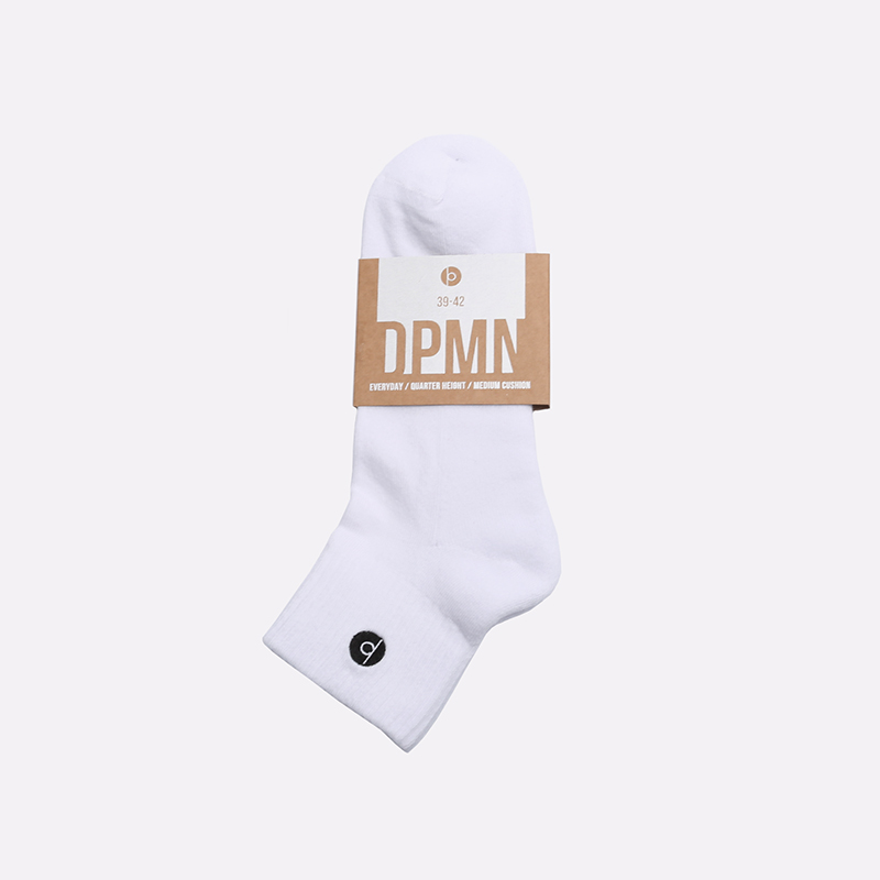  белые носки Dopamine Sox Quarter Height DPMNWTQ - цена, описание, фото 2
