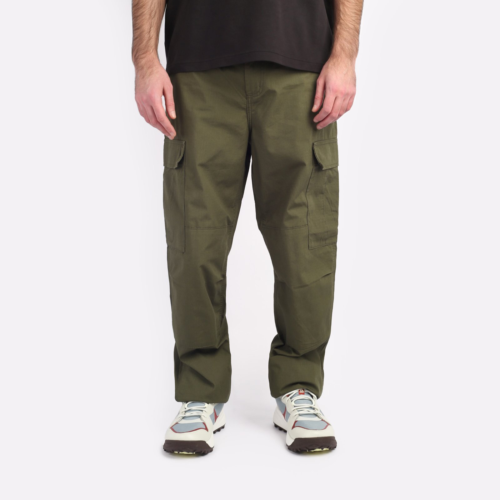 мужские брюки Carhartt WIP Regular Cargo Pant  (I032467-cypress)  - цена, описание, фото 1