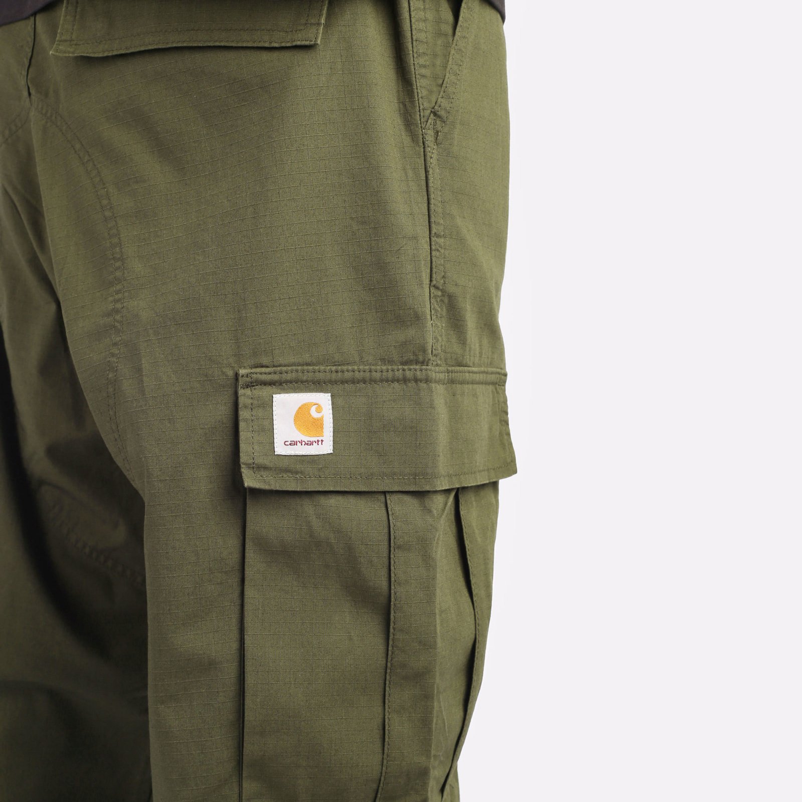 мужские зеленые брюки Carhartt WIP Regular Cargo Pant I032467-cypress - цена, описание, фото 5