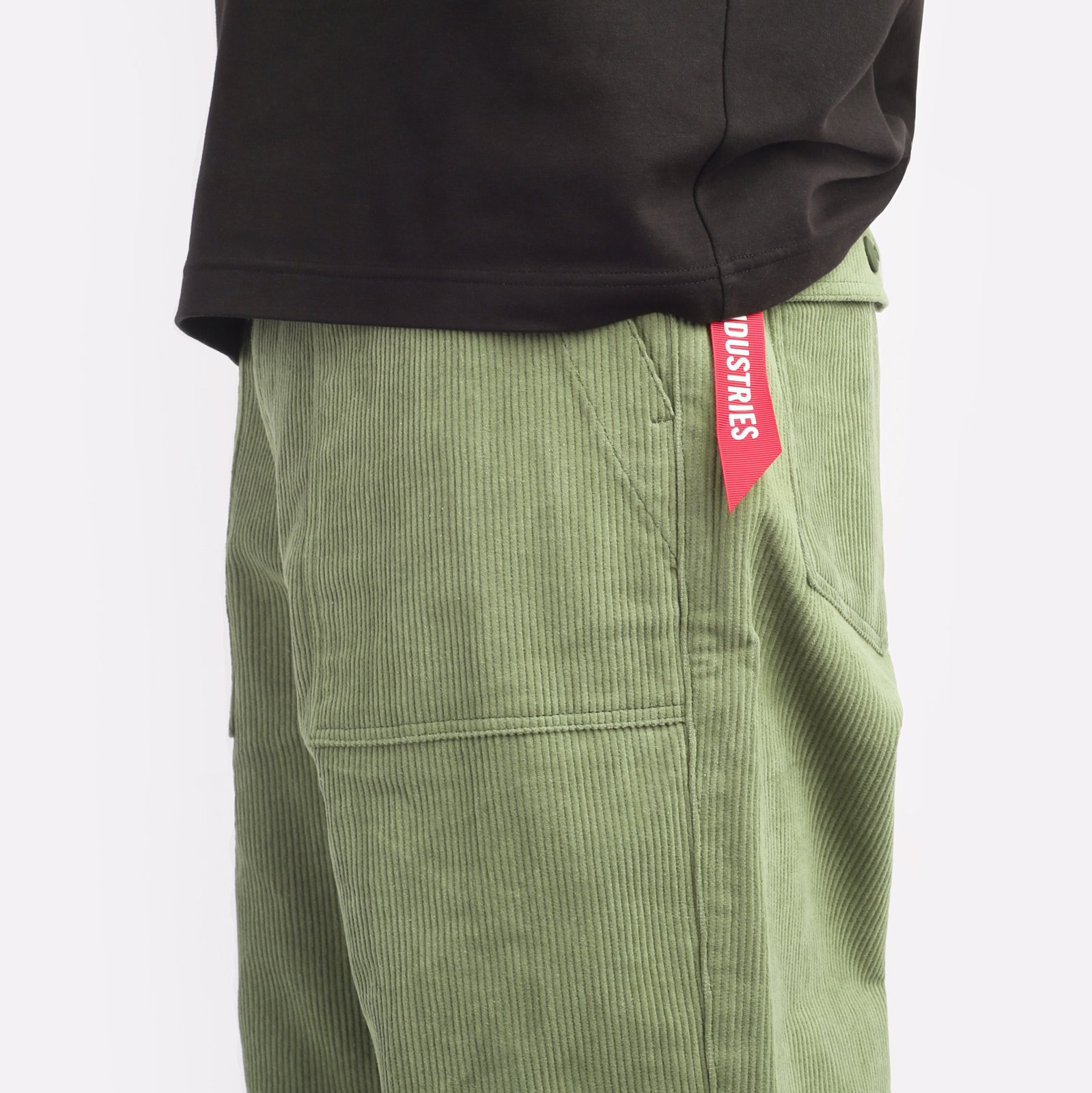 мужские зеленые брюки Alpha Industries Corduroy Fatigue Pant MBC53501CO-green - цена, описание, фото 4