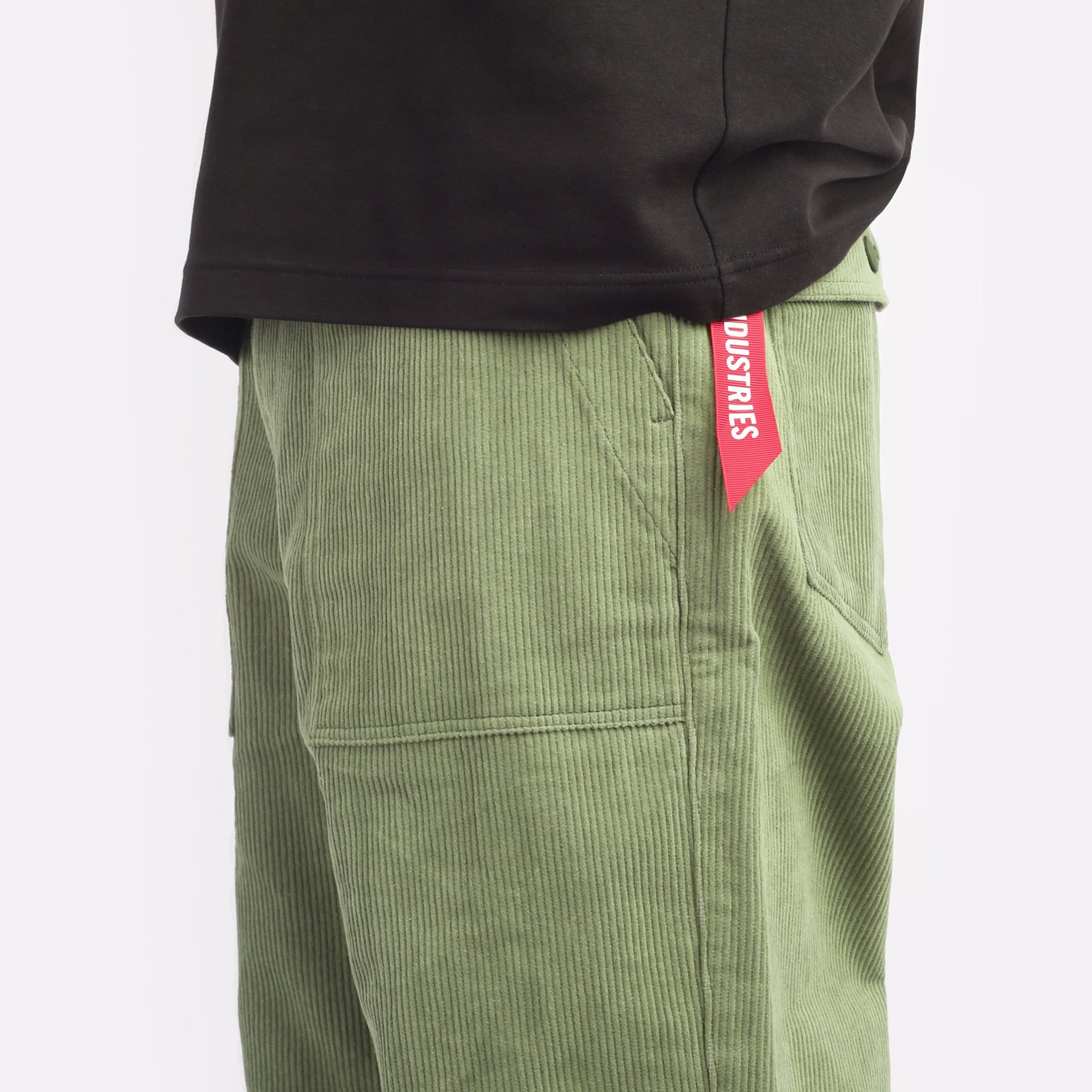 Мужские брюки Alpha Industries Corduroy Fatigue Pant (MBC53501CO-green)  - цена, описание, фото 4