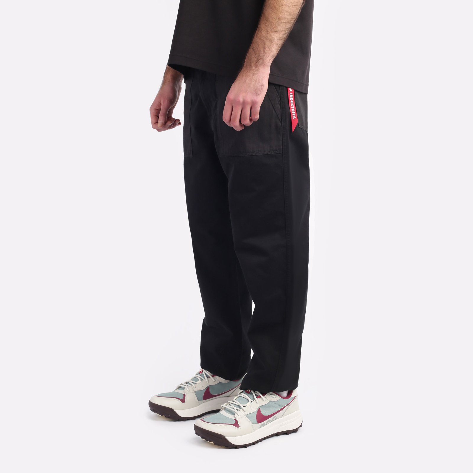 мужские черные брюки Alpha Industries Fatigue Pant MBO52500C1-black - цена, описание, фото 3