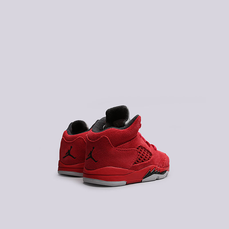 детские красные кроссовки Jordan V Retro BT 440890-602 - цена, описание, фото 3