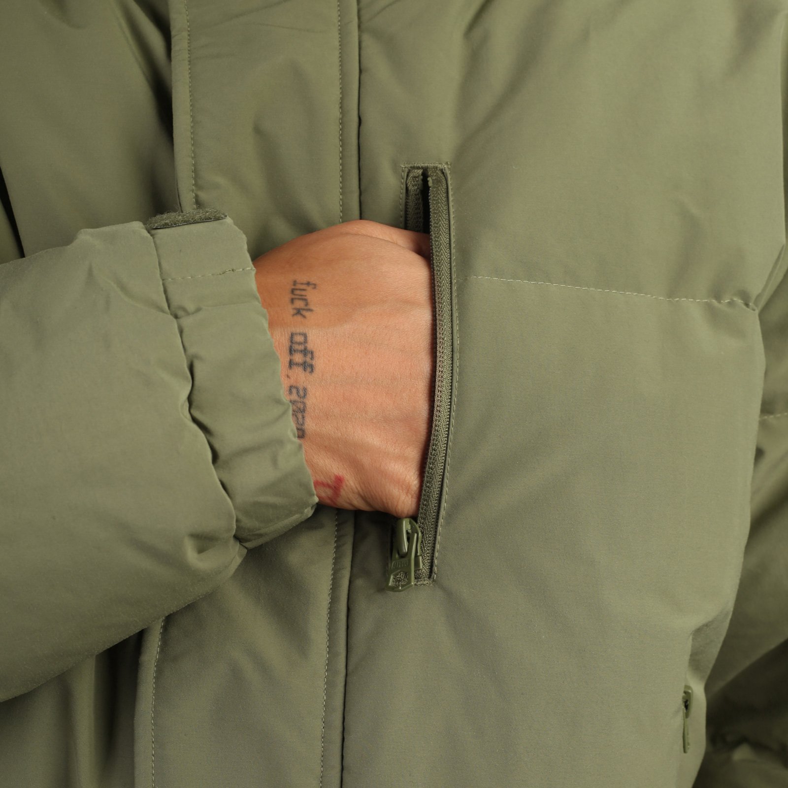 мужская зеленая куртка Alpha Industries Long Puffer Parka MJL53500C1-green - цена, описание, фото 6