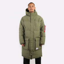 мужская куртка Alpha Industries Long Puffer Parka  (MJL53500C1-green)