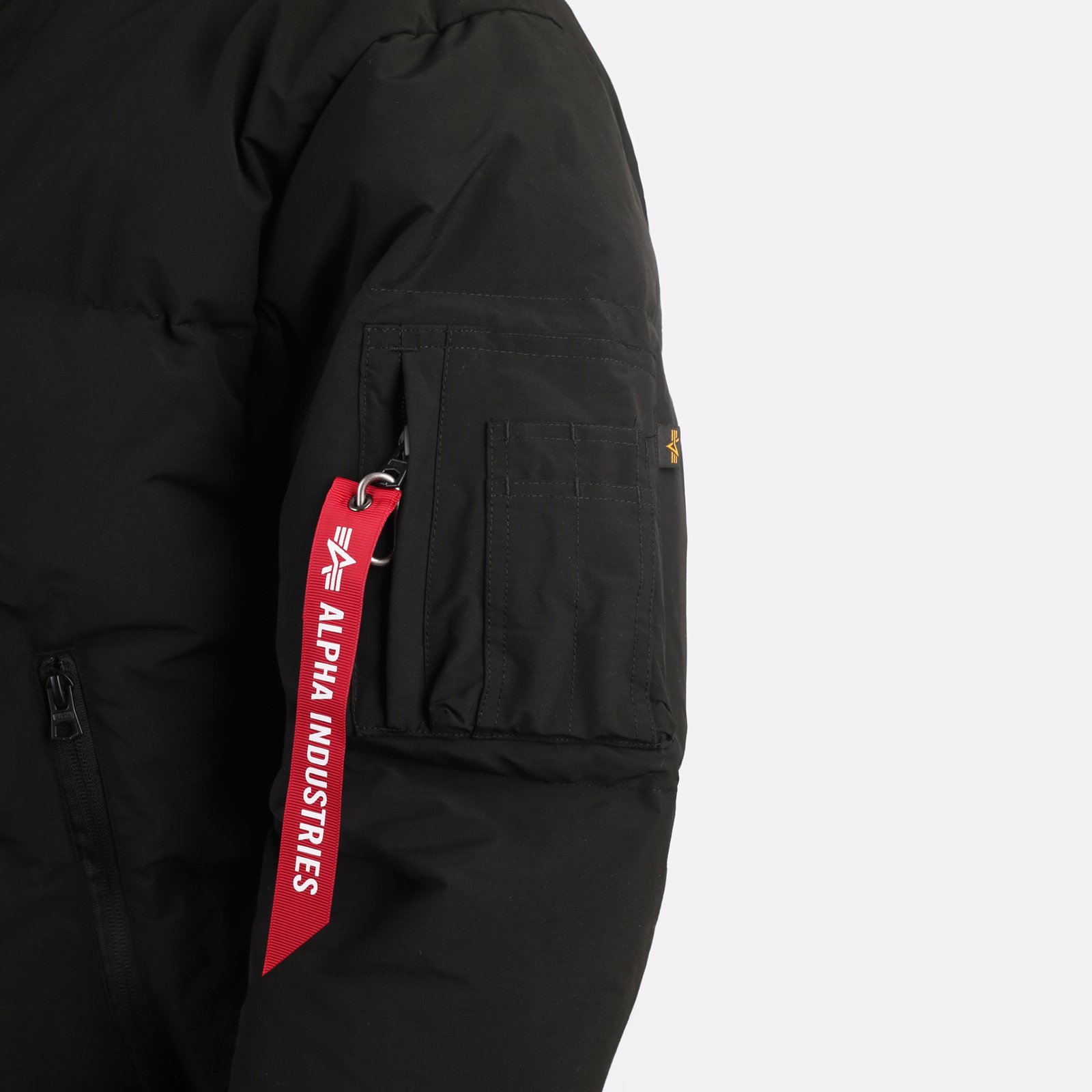 мужская куртка Alpha Industries Long Puffer Parka  (MJL53500C1-black)  - цена, описание, фото 5