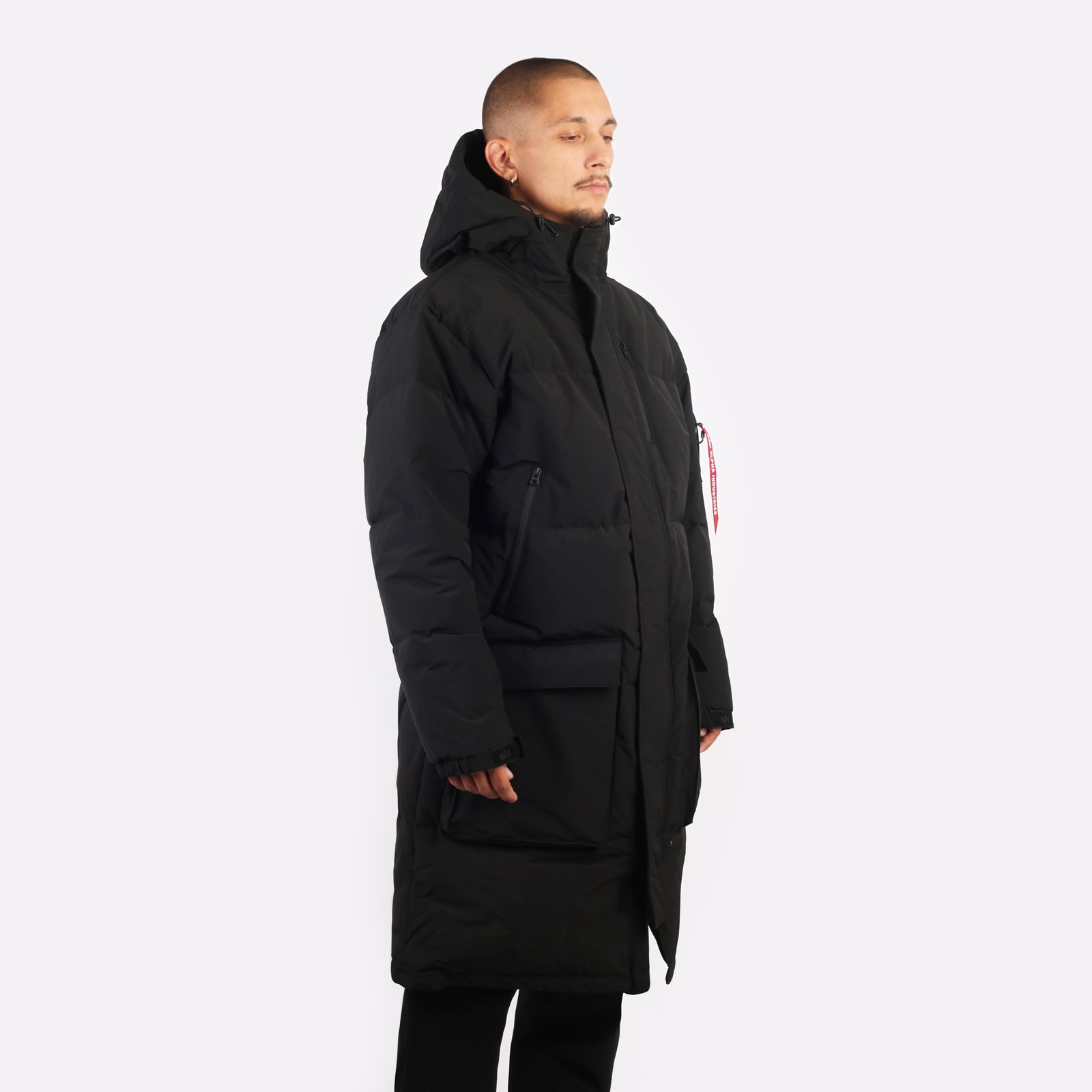 мужская куртка Alpha Industries Long Puffer Parka  (MJL53500C1-black)  - цена, описание, фото 3