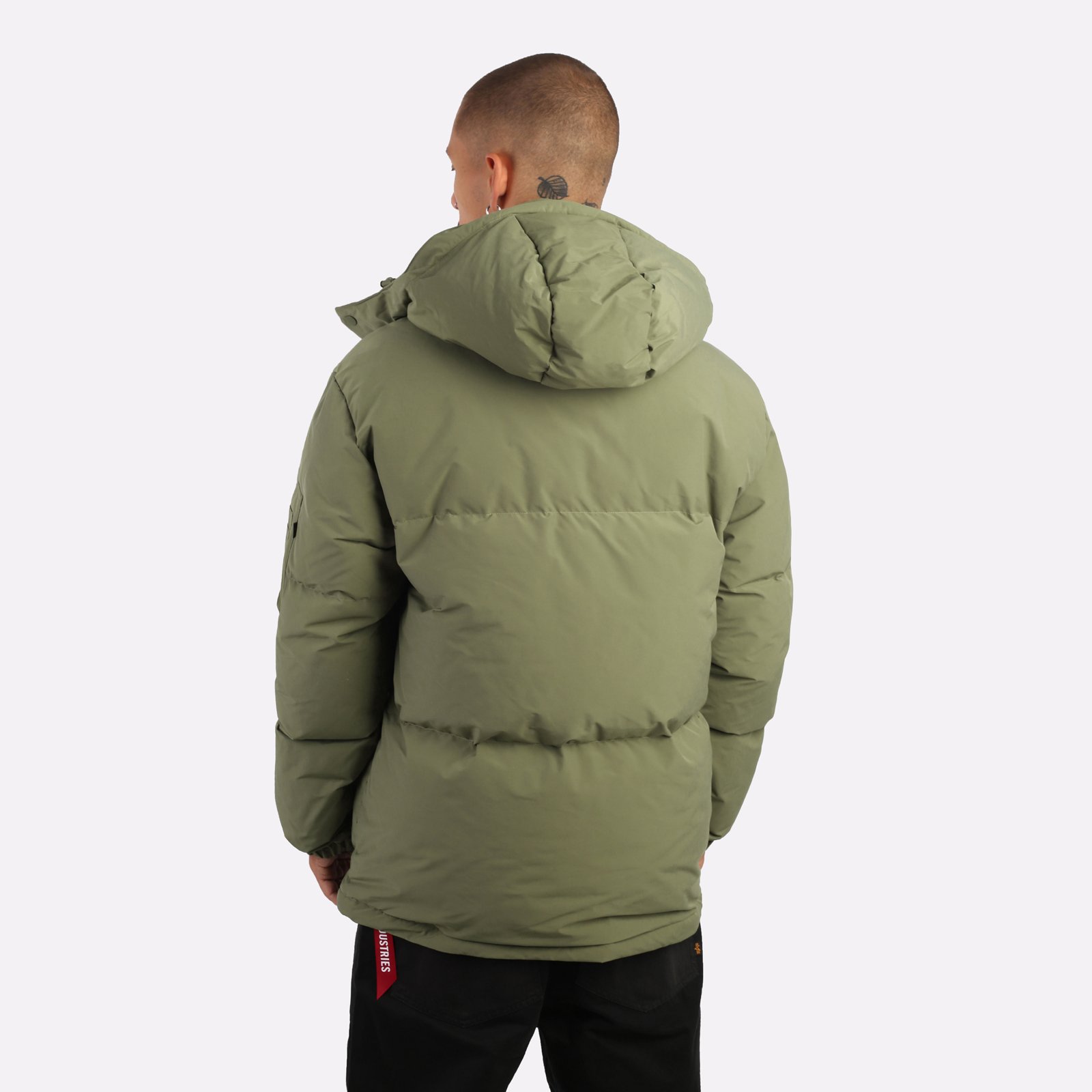 мужская зеленая куртка Alpha Industries Puffer Parka MJH53500C1-green - цена, описание, фото 2