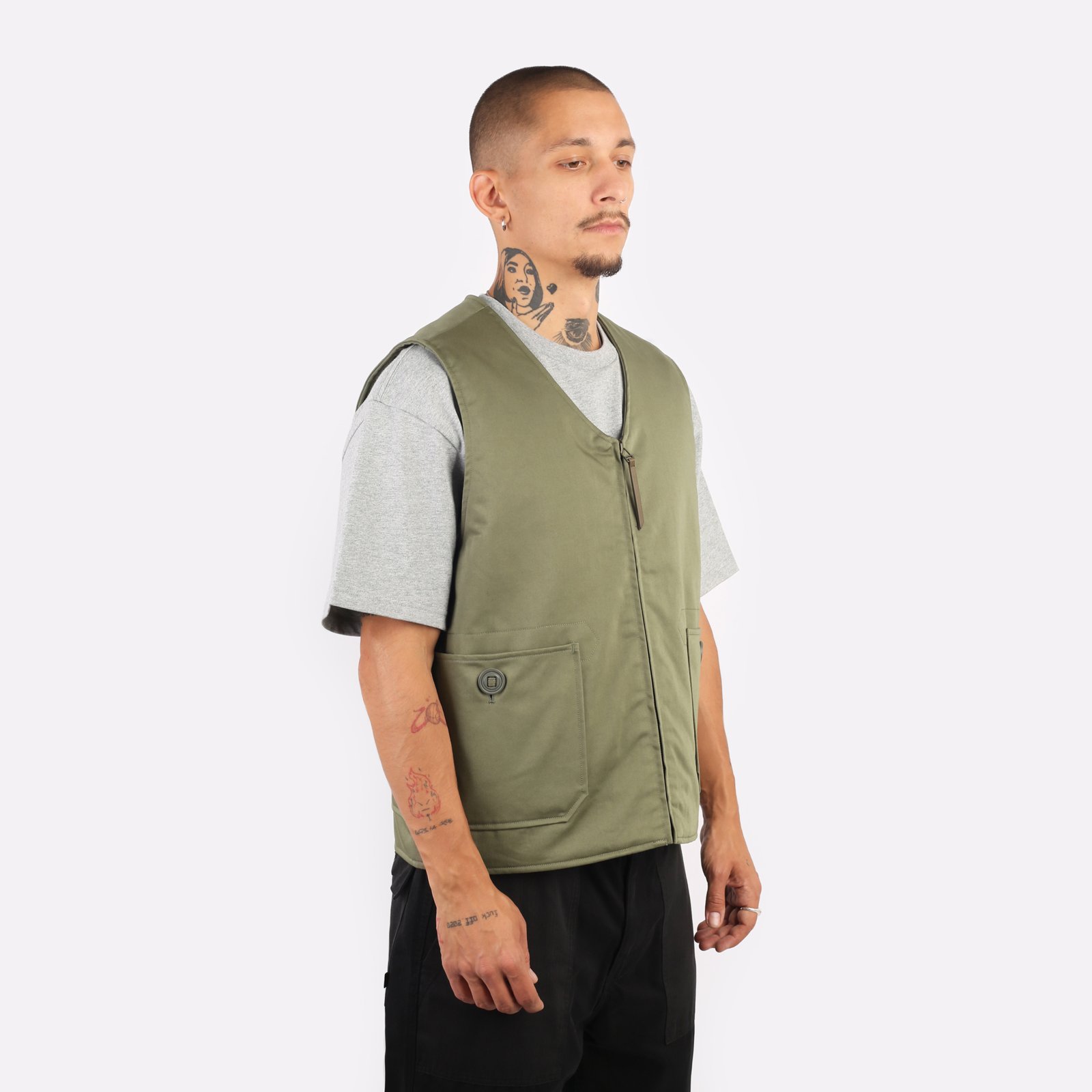 Мужской жилет Alpha Industries Deck Vest (MJD53500C1-green)  - цена, описание, фото 3