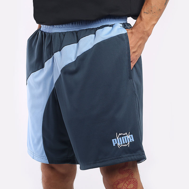 мужские синие шорты PUMA Flare Short 53049117 - цена, описание, фото 4