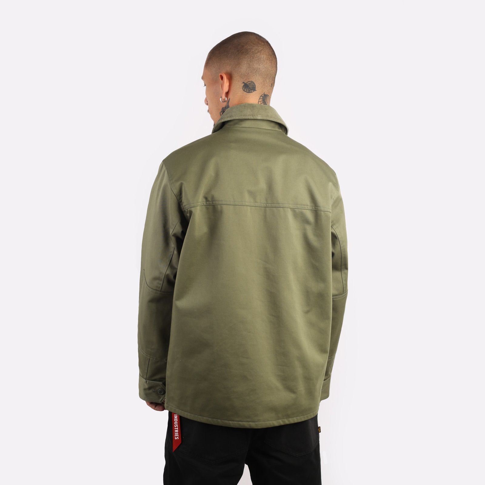 мужская зеленая куртка Alpha Industries Corduroy Panel Jacket MJC53500C1-green - цена, описание, фото 2