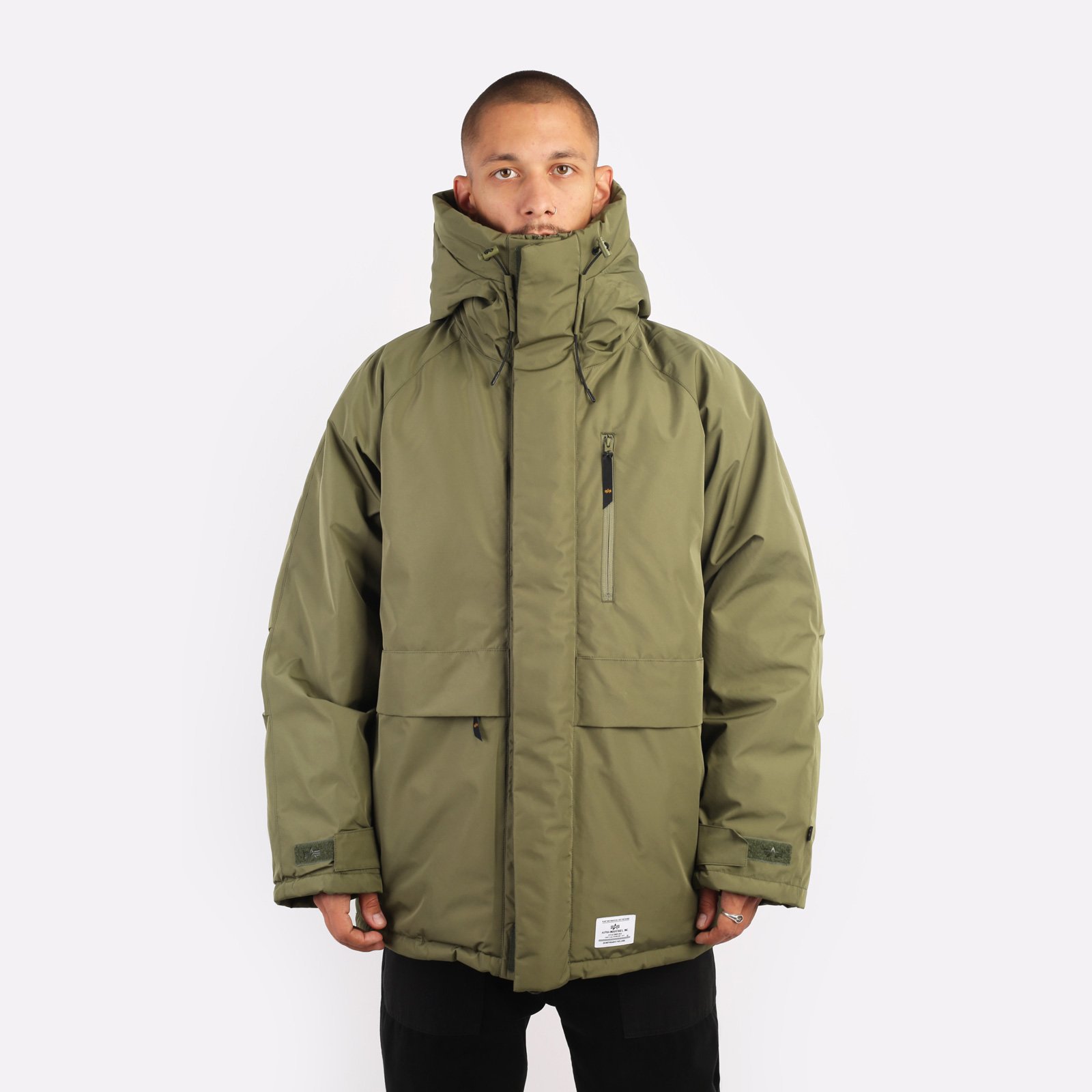 мужская зеленая куртка Alpha Industries Raglan Parka MJR53500C1-green - цена, описание, фото 1