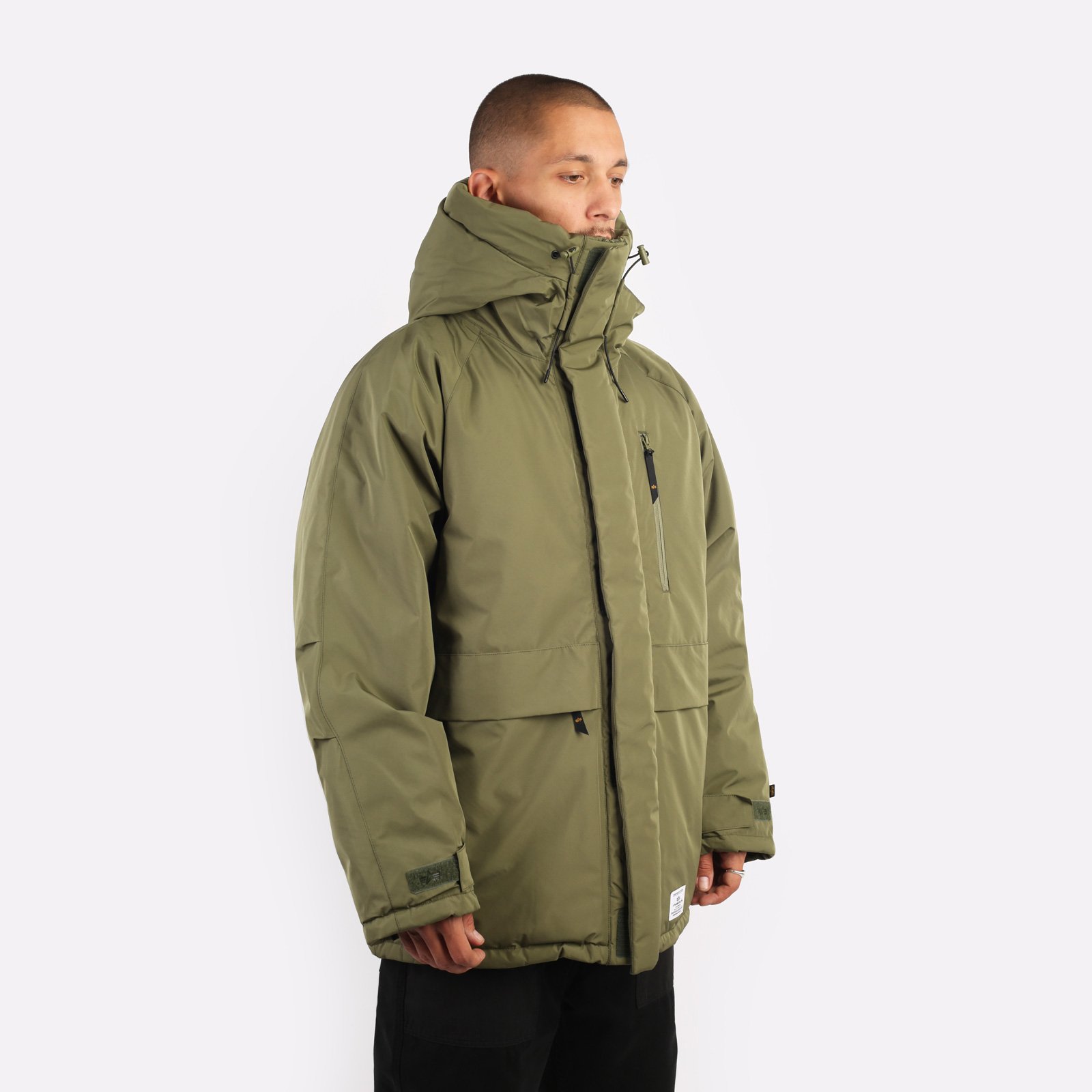 мужская зеленая куртка Alpha Industries Raglan Parka MJR53500C1-green - цена, описание, фото 3