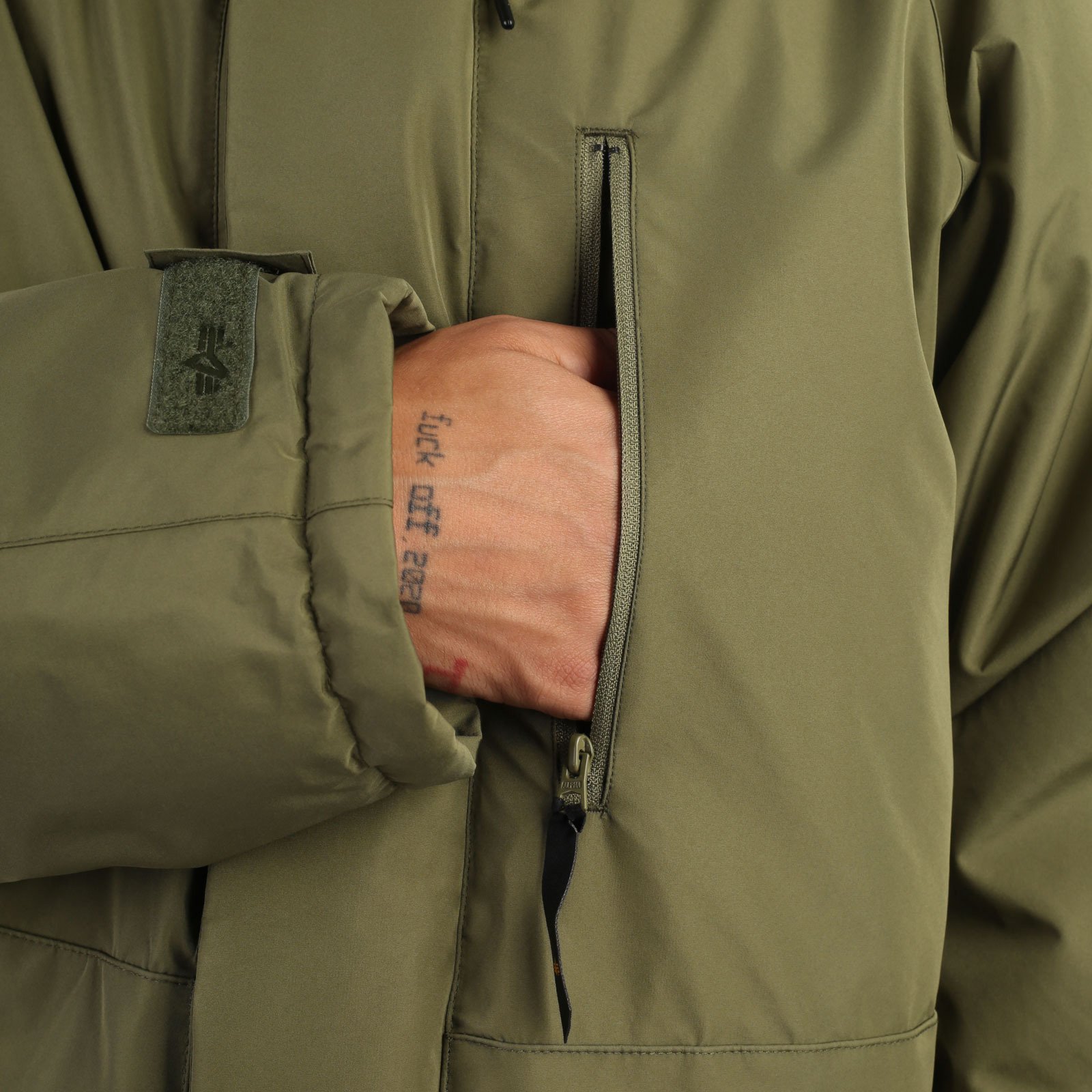 мужская зеленая куртка Alpha Industries Raglan Parka MJR53500C1-green - цена, описание, фото 5