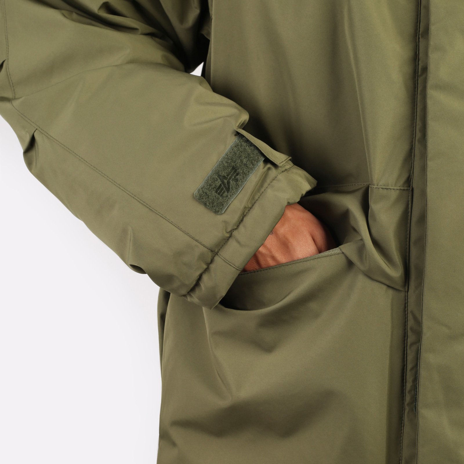 мужская зеленая куртка Alpha Industries Raglan Parka MJR53500C1-green - цена, описание, фото 6