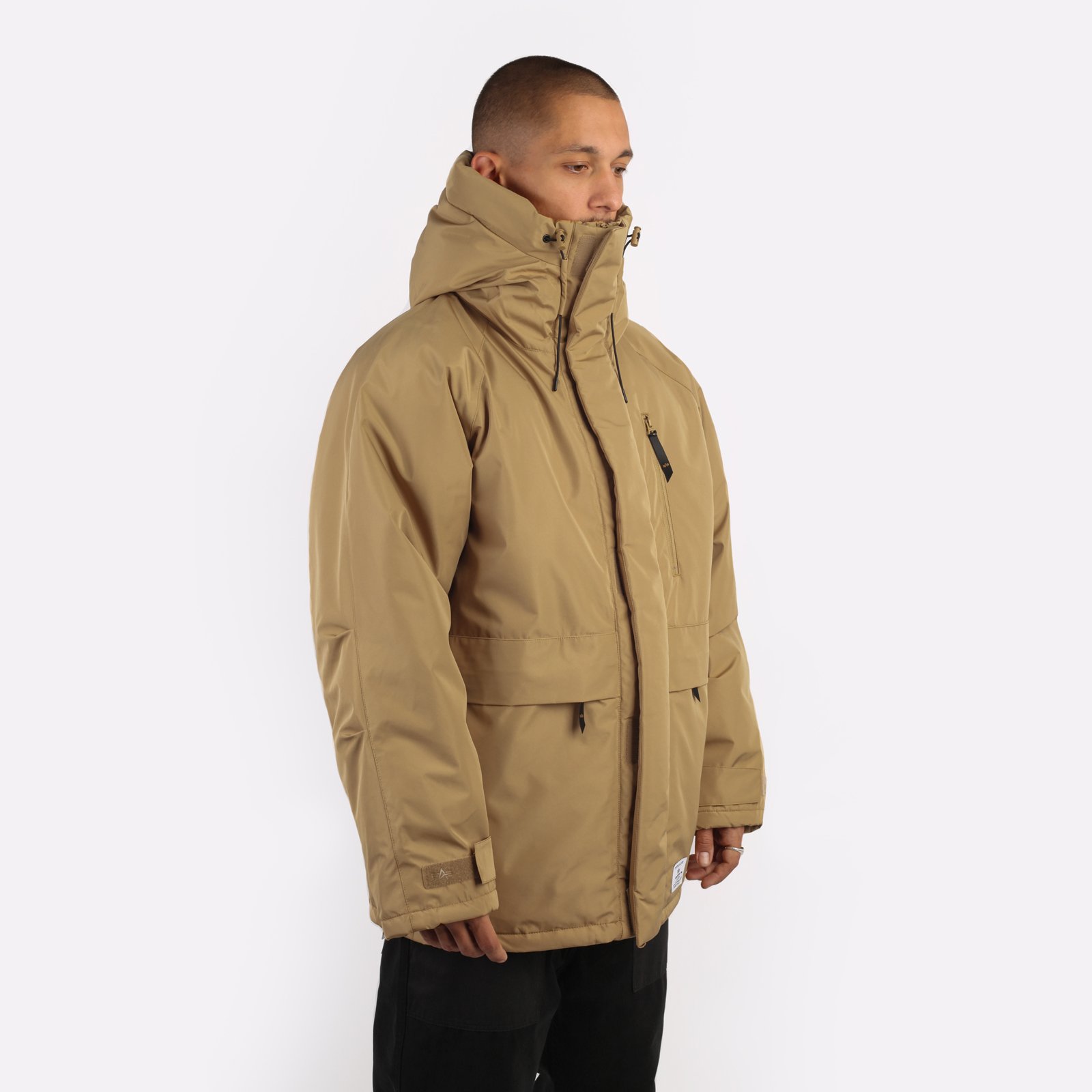мужская бежевая куртка Alpha Industries Raglan Parka MJR53500C1-brown - цена, описание, фото 3