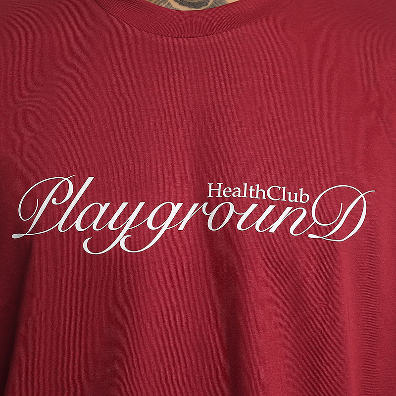 мужская красная футболка PLAYGROUND Health Club healthclubteered - цена, описание, фото 4