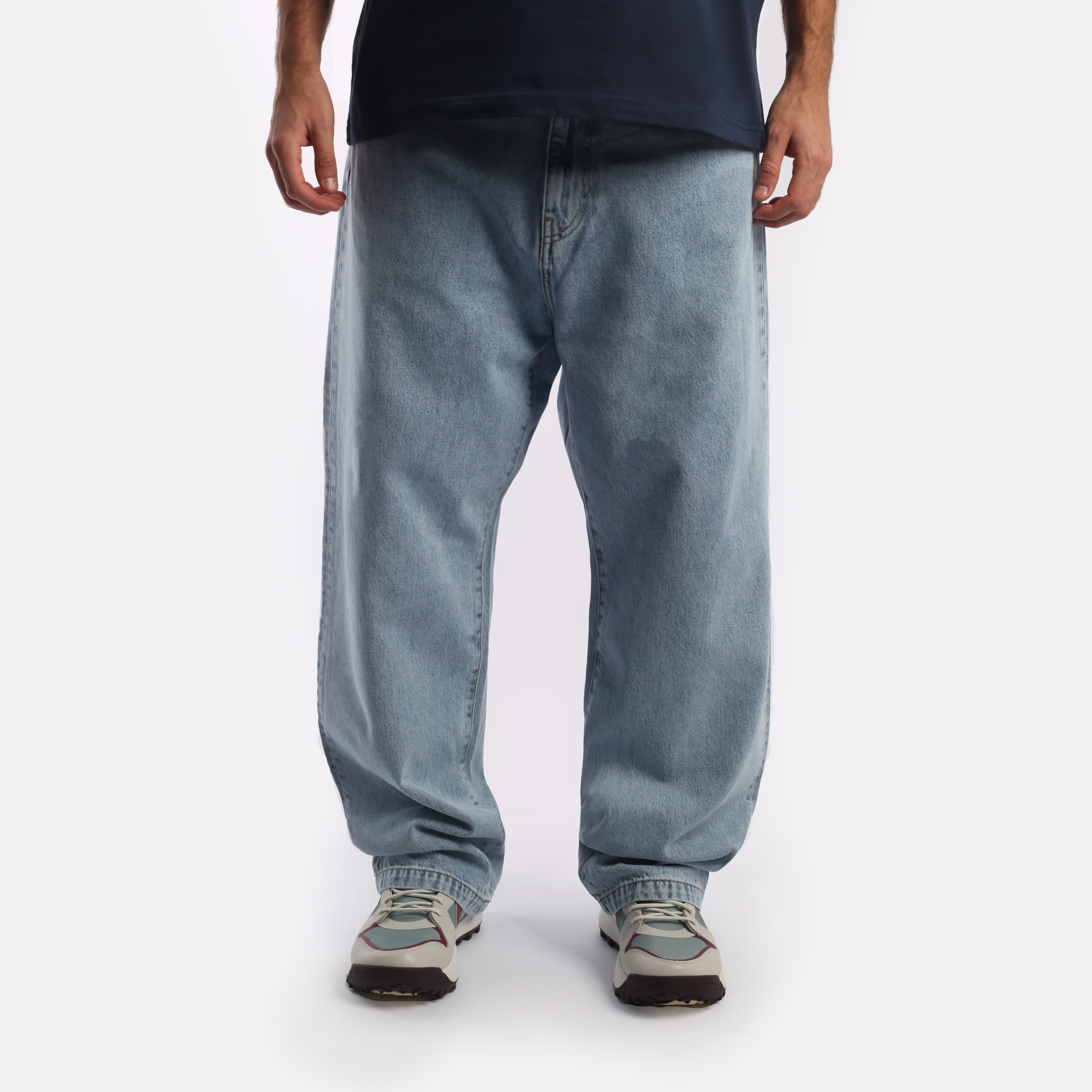 мужские голубые брюки Carhartt WIP Robertson I030468-blue - цена, описание, фото 1