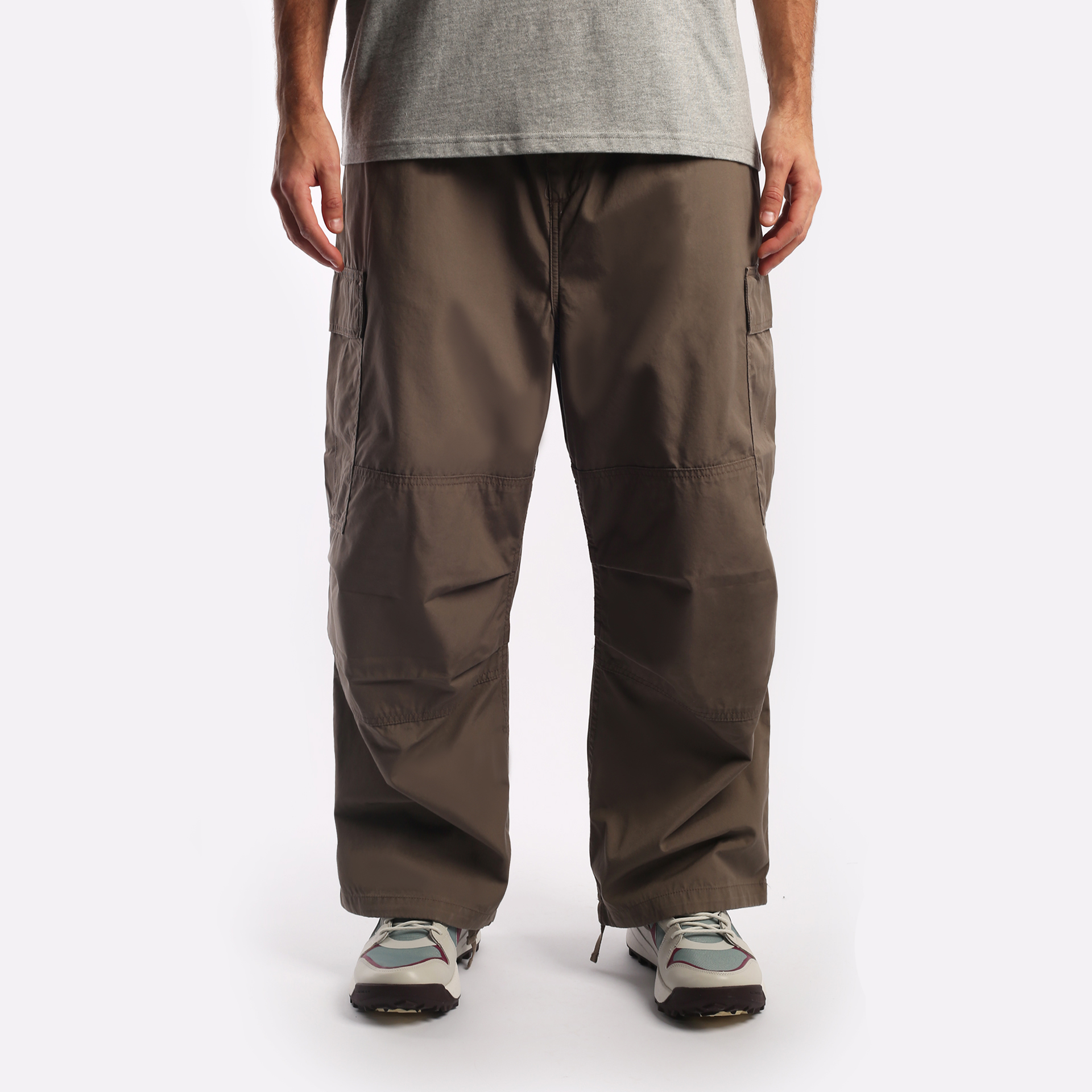мужские коричневые брюки Carhartt WIP Jet I031520-barista - цена, описание, фото 1