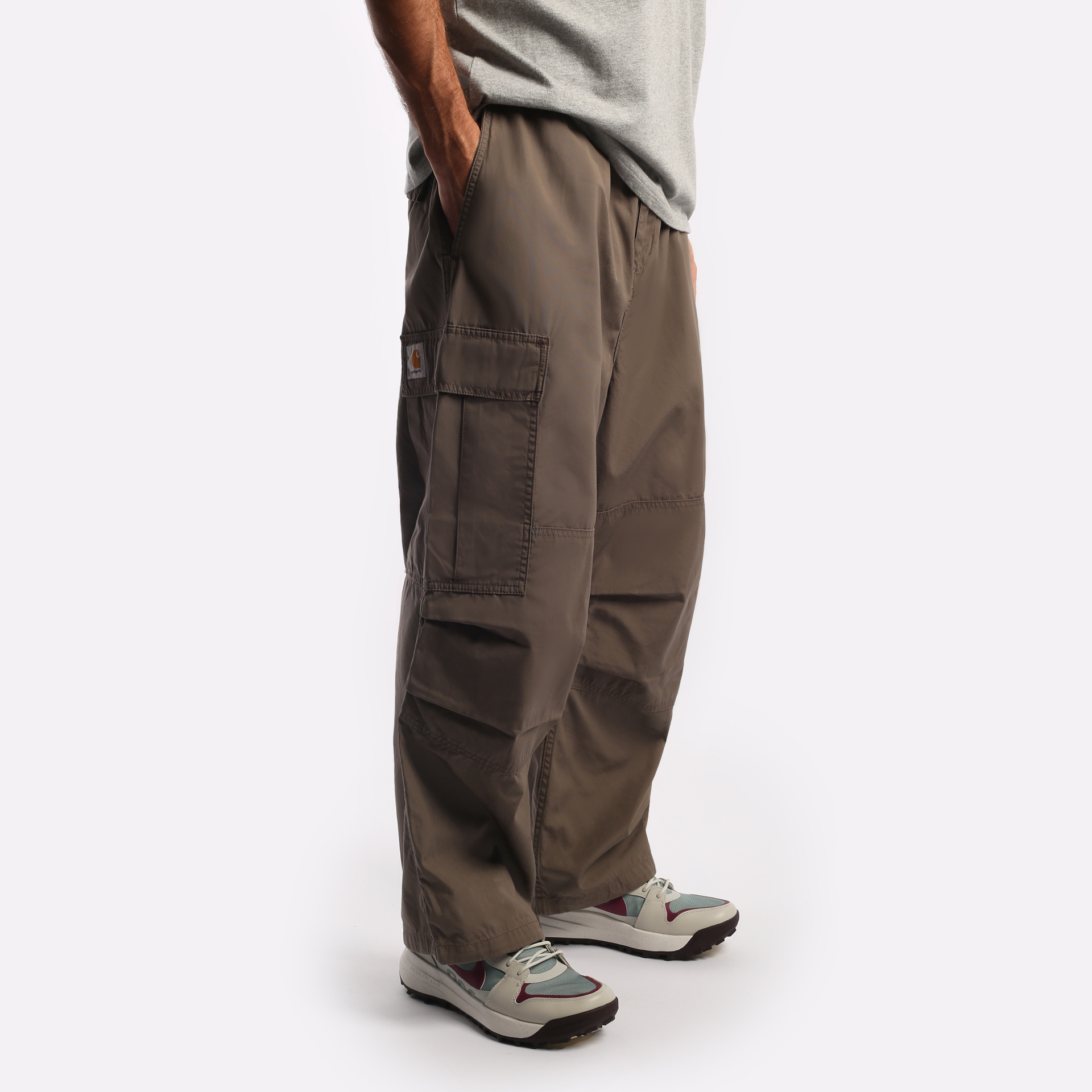 мужские коричневые брюки Carhartt WIP Jet I031520-barista - цена, описание, фото 3