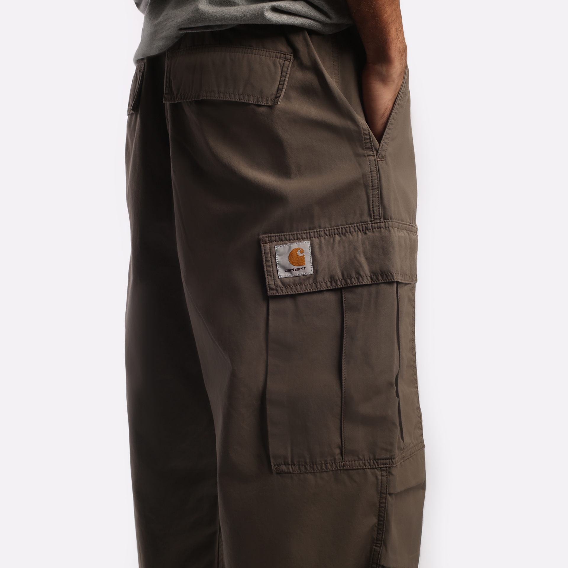 мужские коричневые брюки Carhartt WIP Jet I031520-barista - цена, описание, фото 4