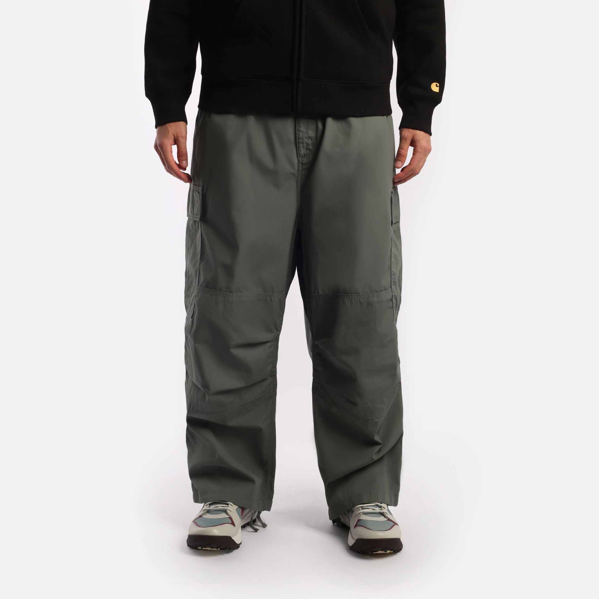 Мужские брюки Carhartt WIP Jet (I031520-smoke green)  - цена, описание, фото 1