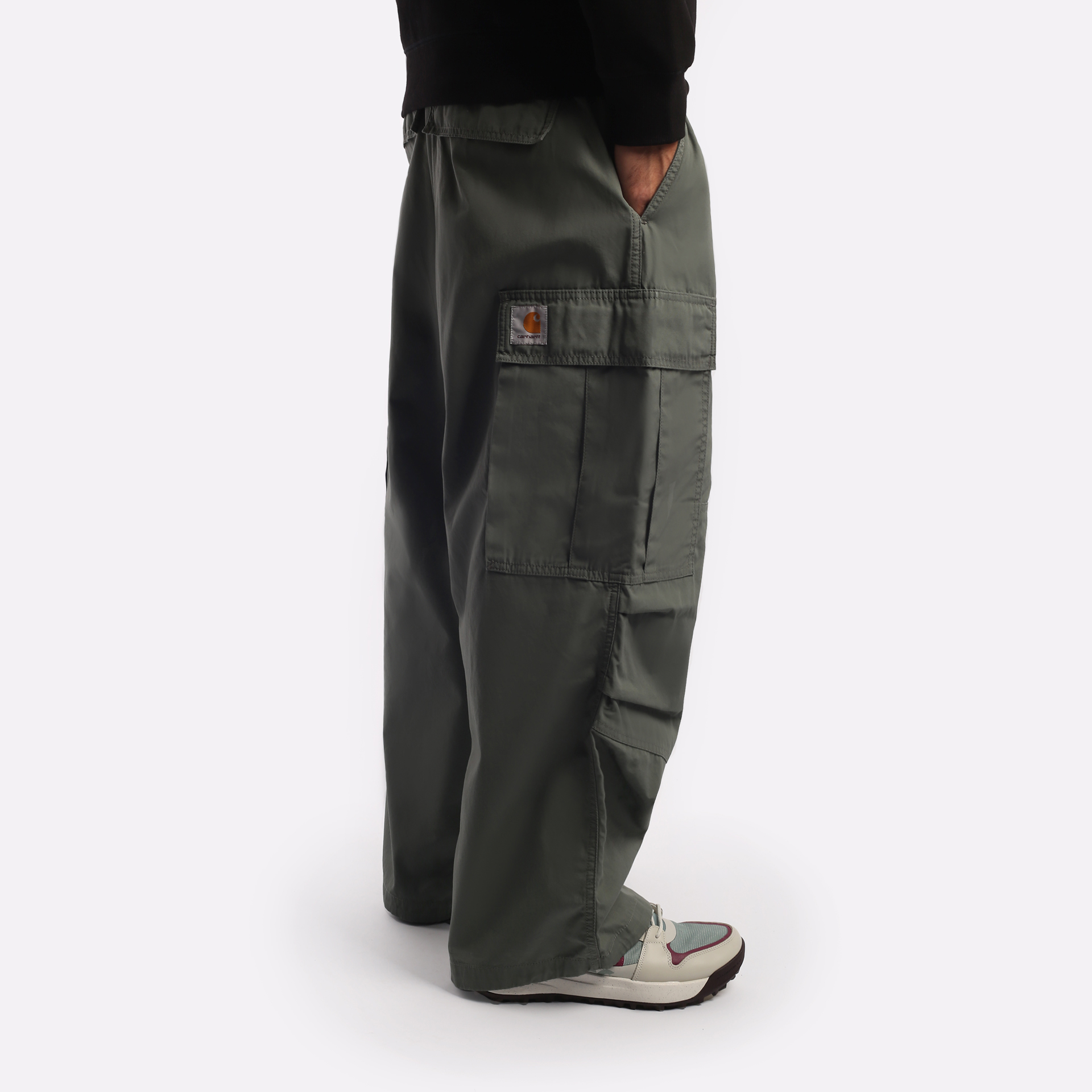 Мужские брюки Carhartt WIP Jet (I031520-smoke green)  - цена, описание, фото 3