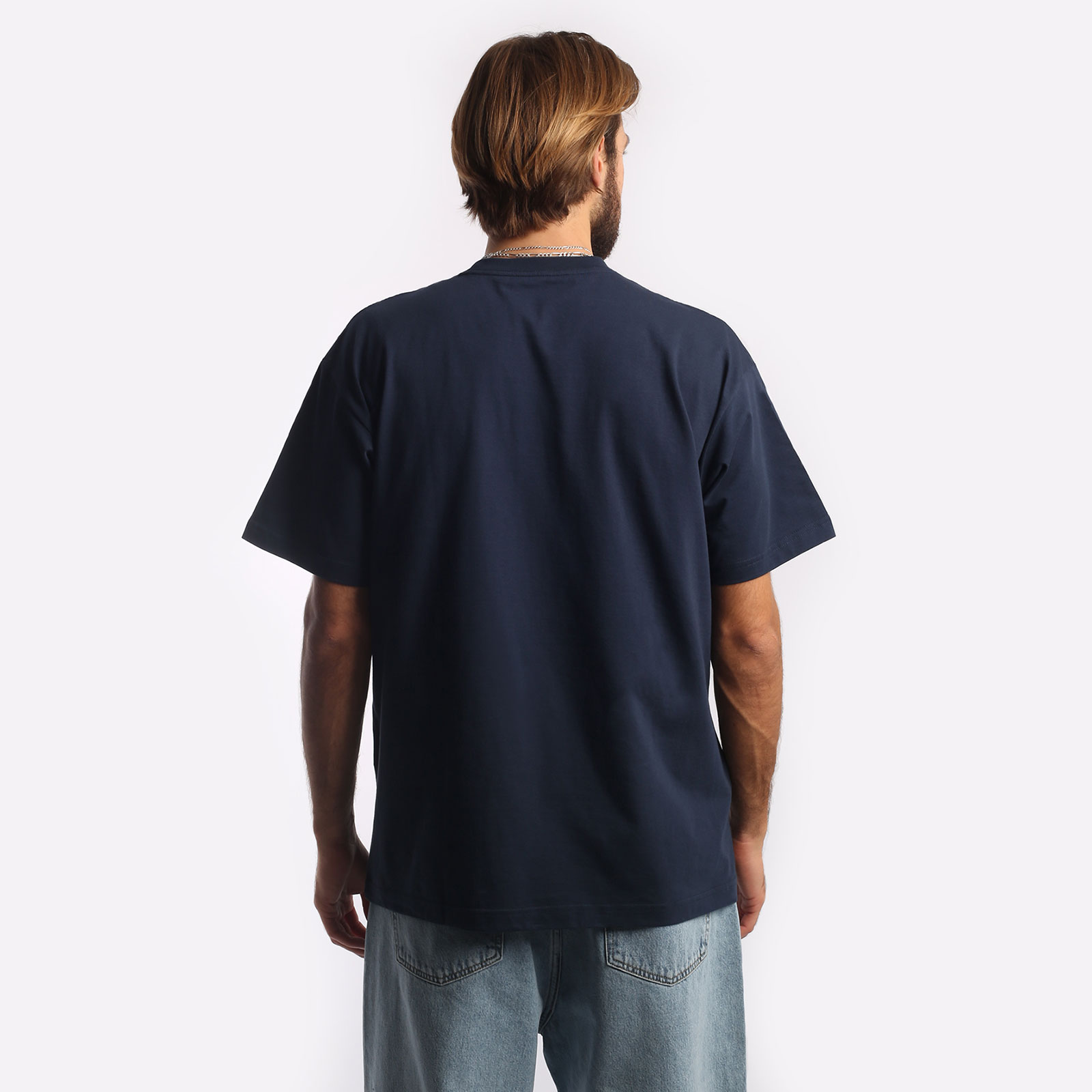 мужская синяя футболка Carhartt WIP S/S I Heart Progress T-Shirt I032378-blue - цена, описание, фото 2