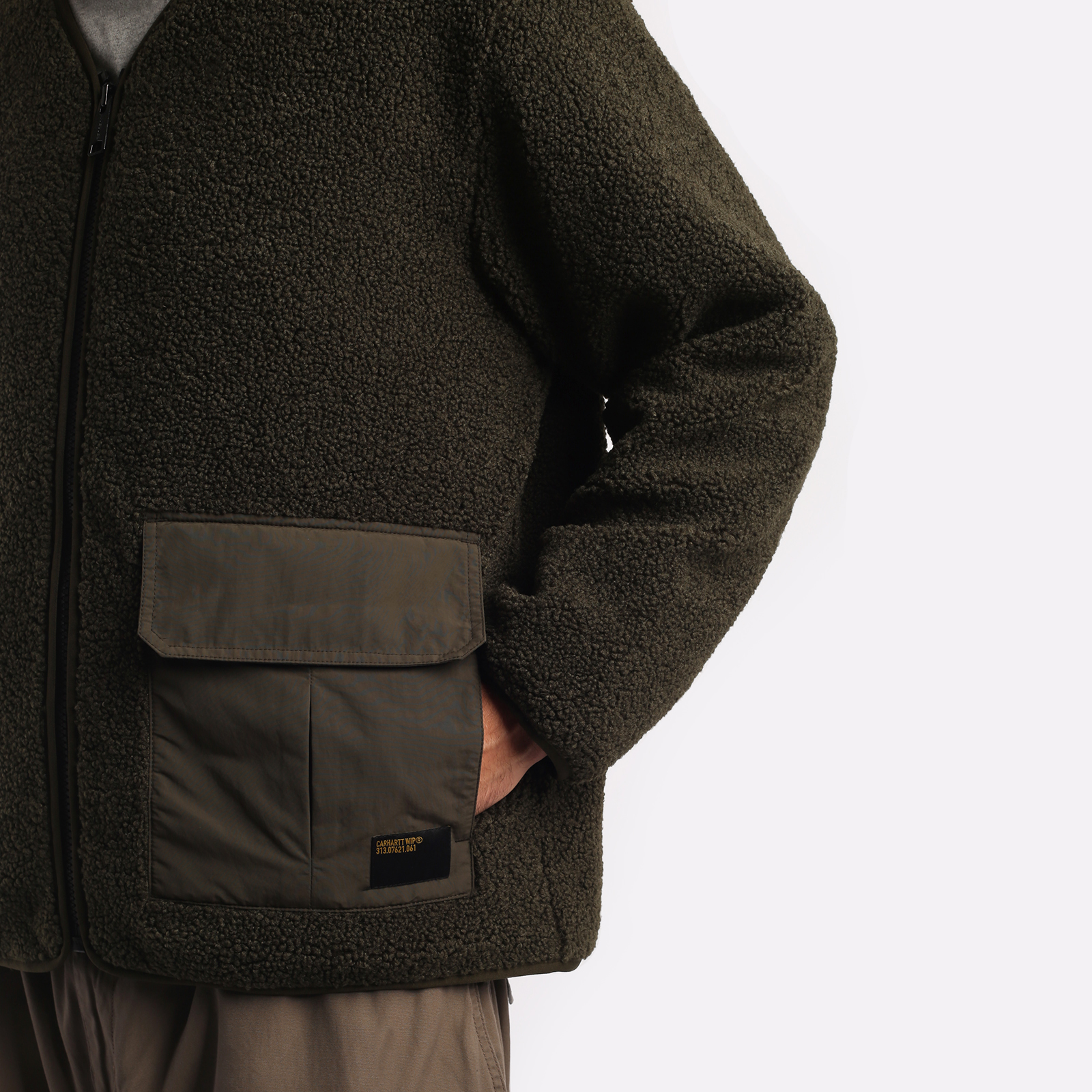 мужская зеленая куртка Carhartt WIP Devin Liner I032244-cypress - цена, описание, фото 3