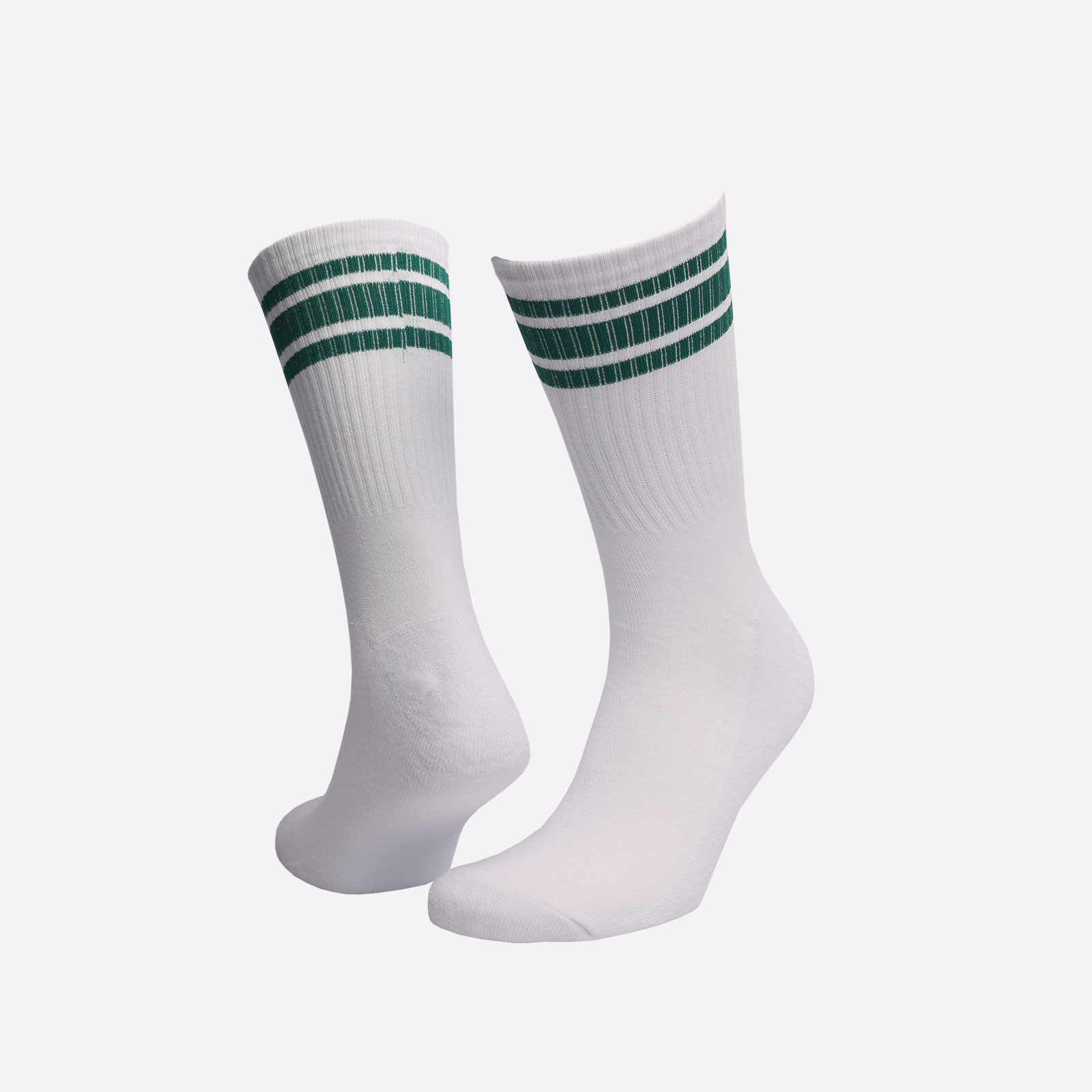 мужские носки Sneakerhead Striped Sox  (Sox-snkrhd-wht/green)  - цена, описание, фото 1