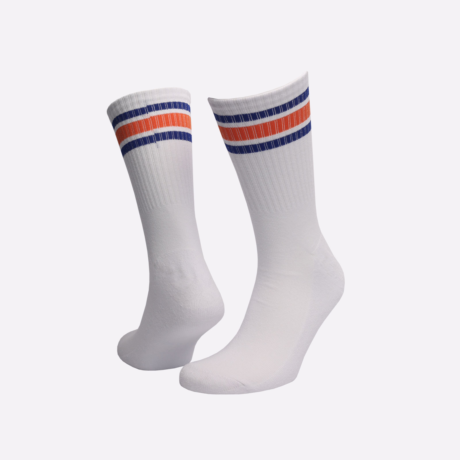 мужские белые носки Sneakerhead Striped Sox Sox-snkrhd-wht/orng - цена, описание, фото 1